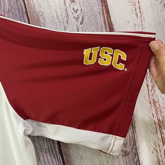 USC Trojans Nike Fit Dry White & Cardinal Short Sleeve Shirt Mens Size XL #5118 - Picture 5 of 11